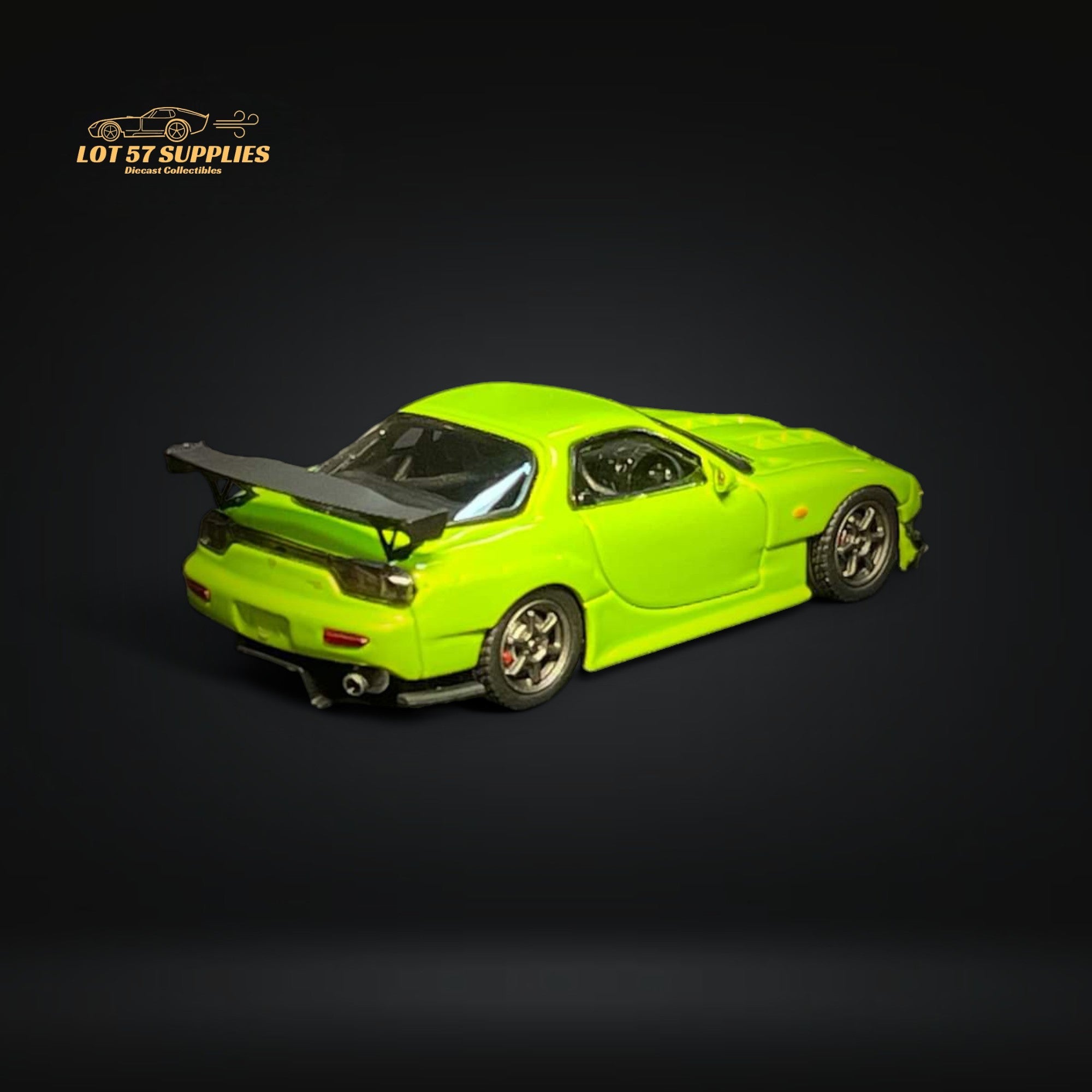 123 Hobby Mazda FD3S RX-7 in Apple Green 1:64 - Collectors World Toys