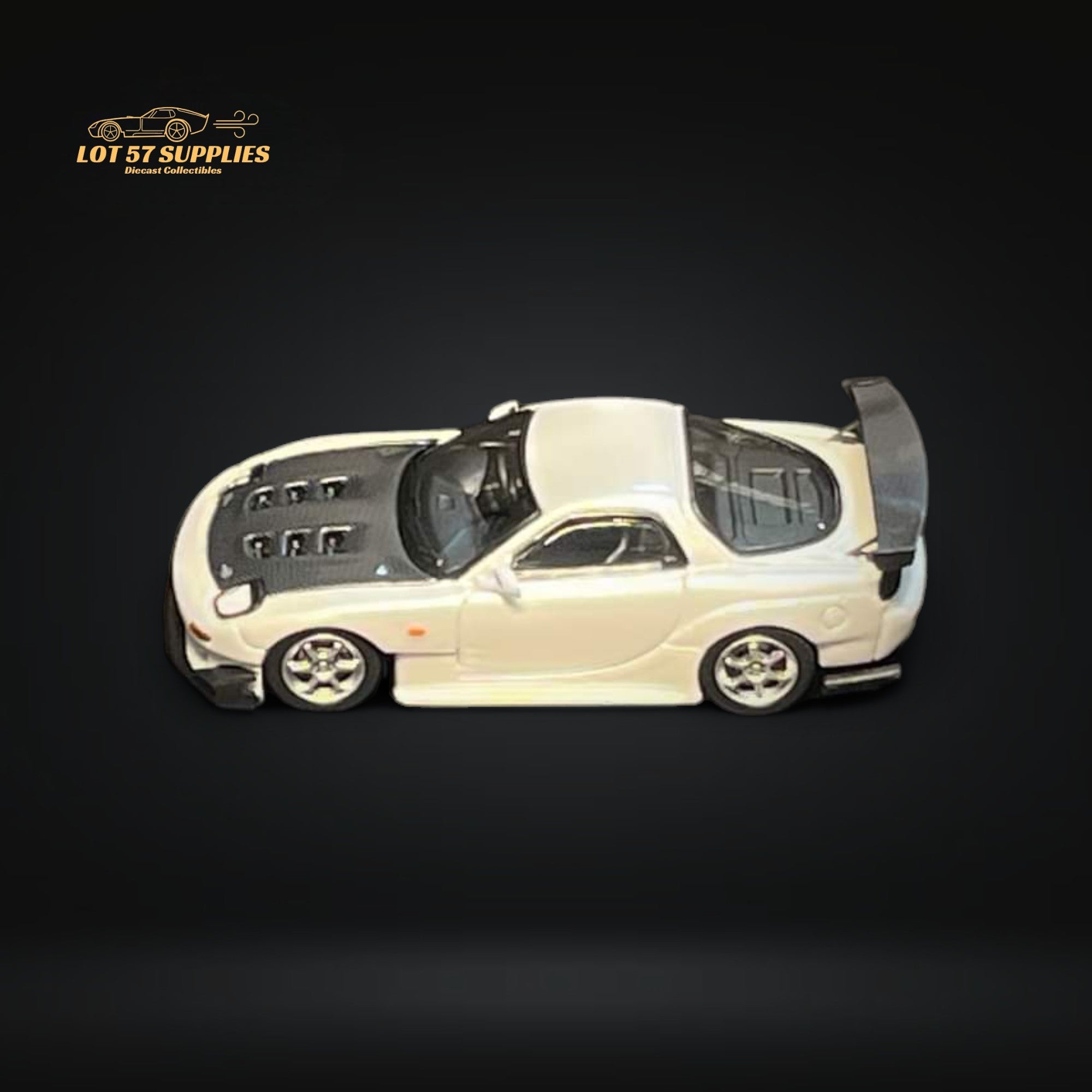 123 Hobby Mazda FD3S RX-7 in Pearl White 1:64 - Collectors World Toys