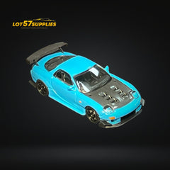 123 Hobby Mazda FD3S RX-7 in Baby Blue 1:64 - Collectors World Toys