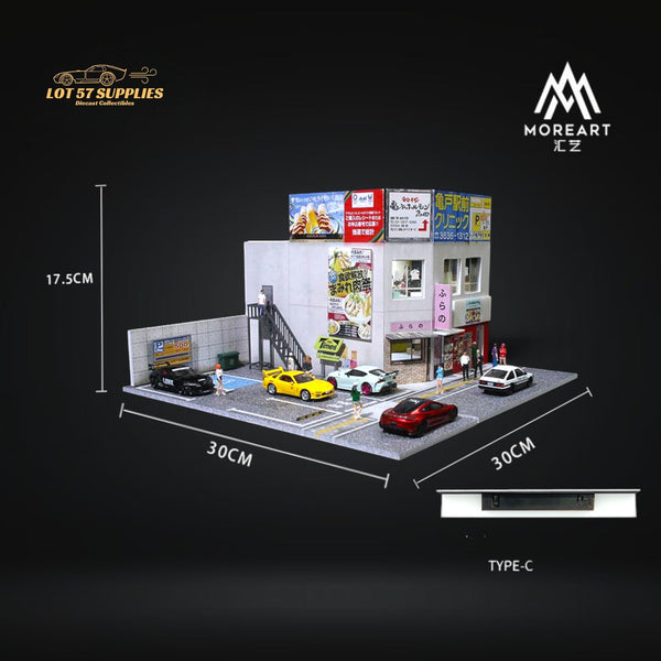 (Pre-Order) MoreArt Japanese Commercial Building Scene Diorama 1:64 MO936406