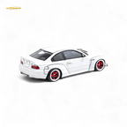 FLAME BMW M3 E46 Widebody Pandem in Pearlescent White Resin 1:64