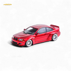 FLAME BMW M3 E46 Widebody Pandem in Metallic Red Resin 1:64