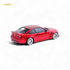 FLAME BMW M3 E46 Widebody Pandem in Metallic Red Resin 1:64