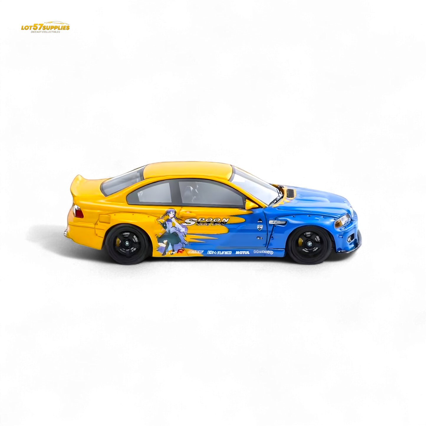 FLAME BMW M3 E46 Widebody Pandem in Spoon Sports Resin 1:64