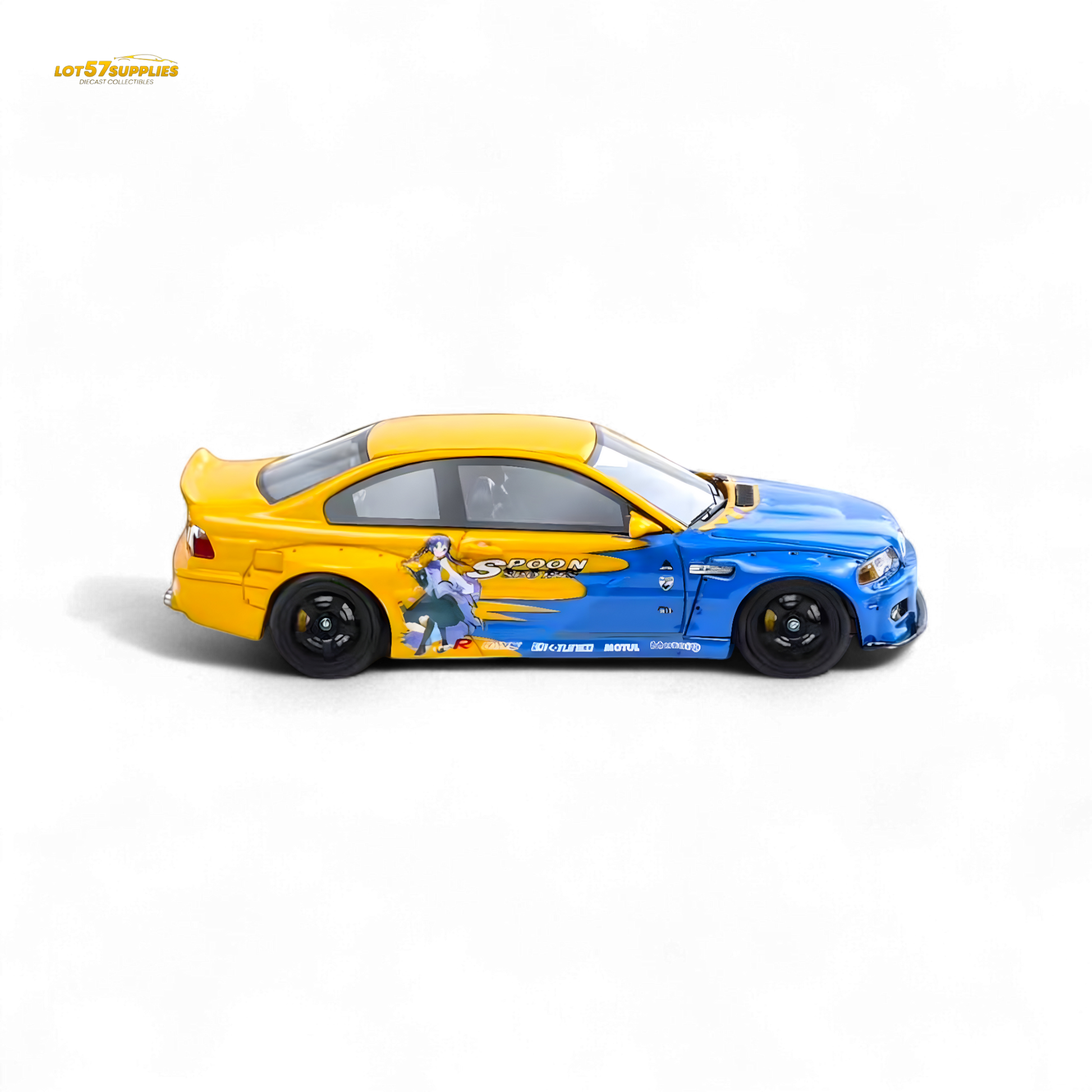 FLAME BMW M3 E46 Widebody Pandem in Spoon Sports Resin 1:64