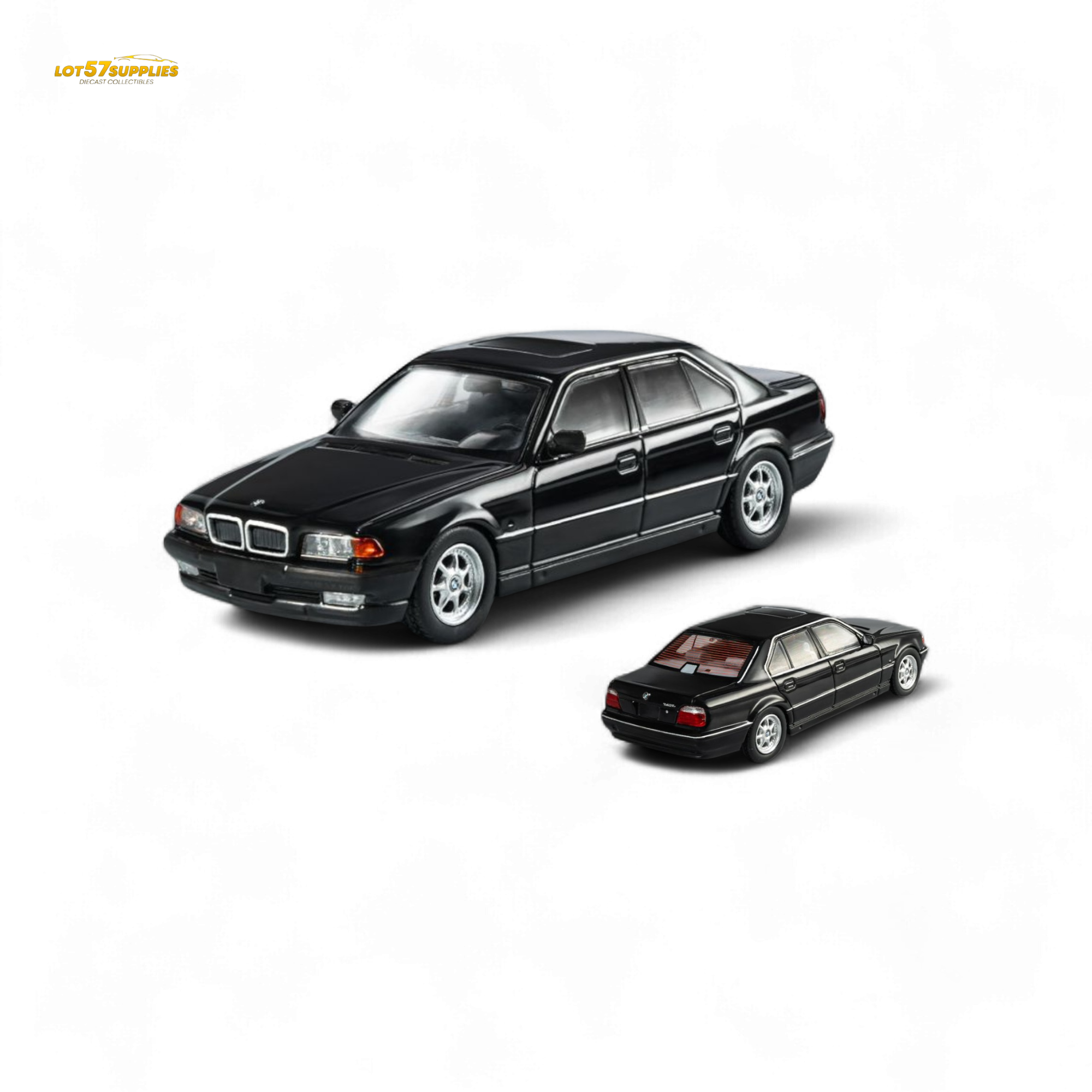 DCM BMW E38 740iL 7-Series in Black 1:64 Main image