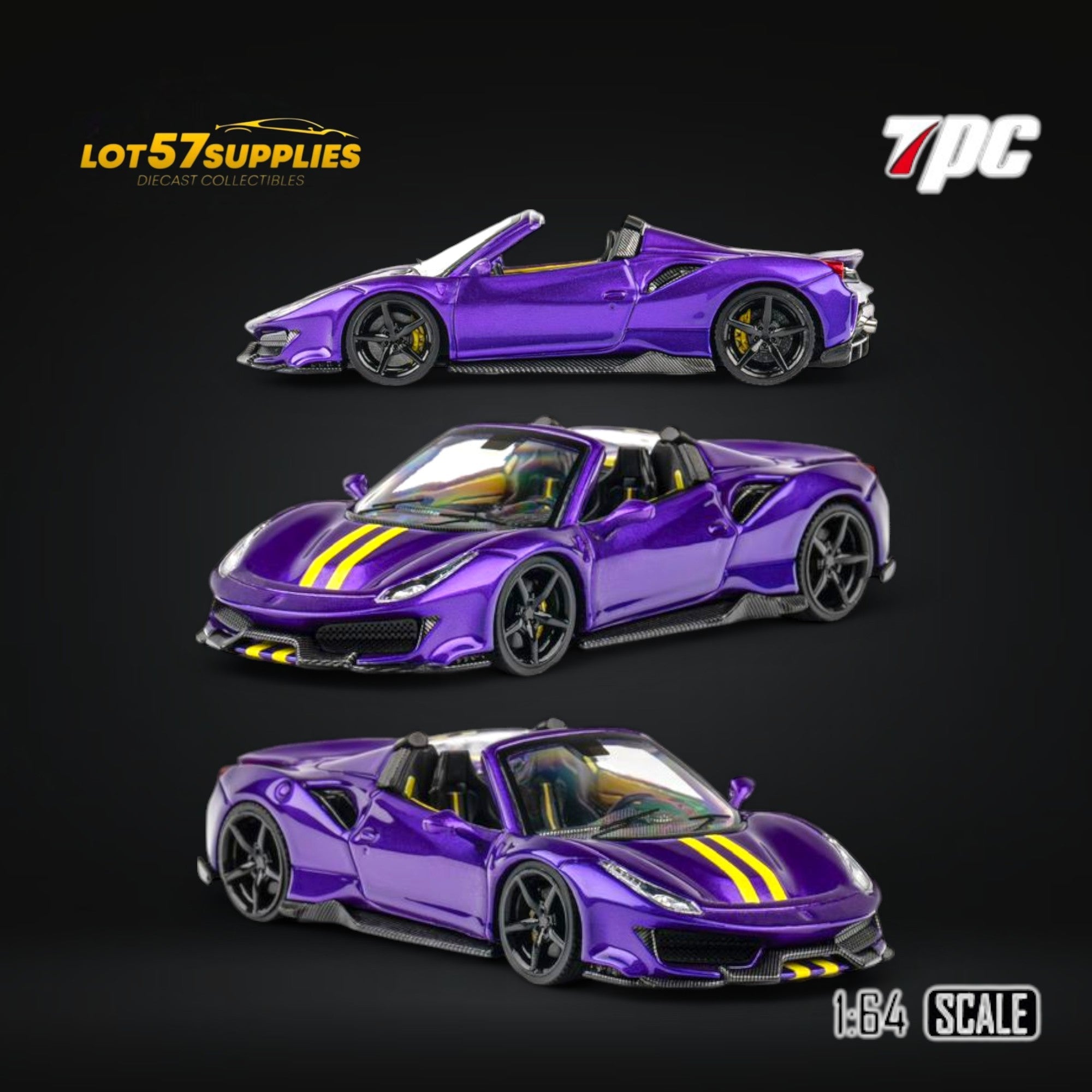 TPC Novitec 488 Roadster Deep Purple 1:64 Main image
