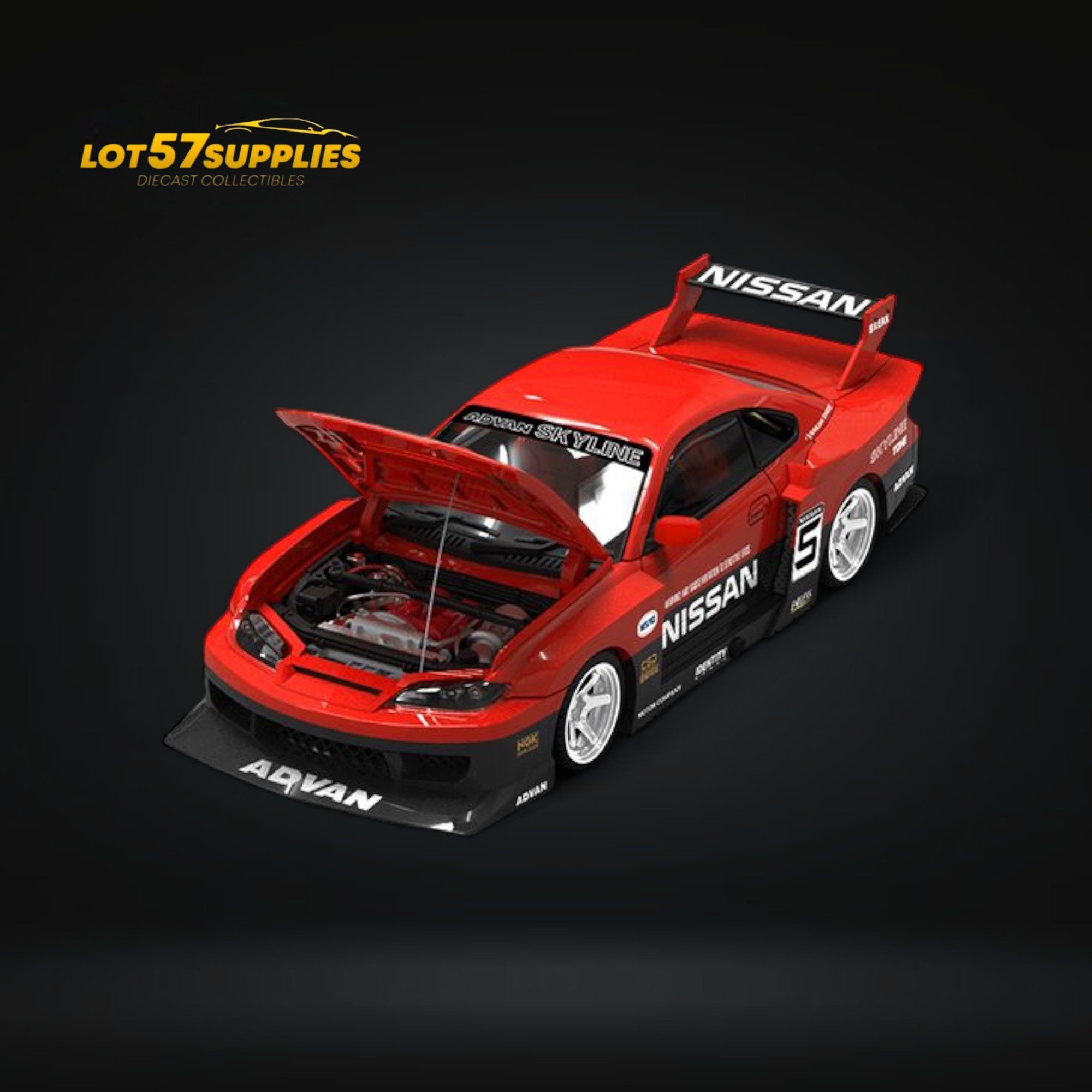 (Pre-Order) SUPCAR Silvia S15 Advan LBWK Livery Ordinary 1:64 Main image
