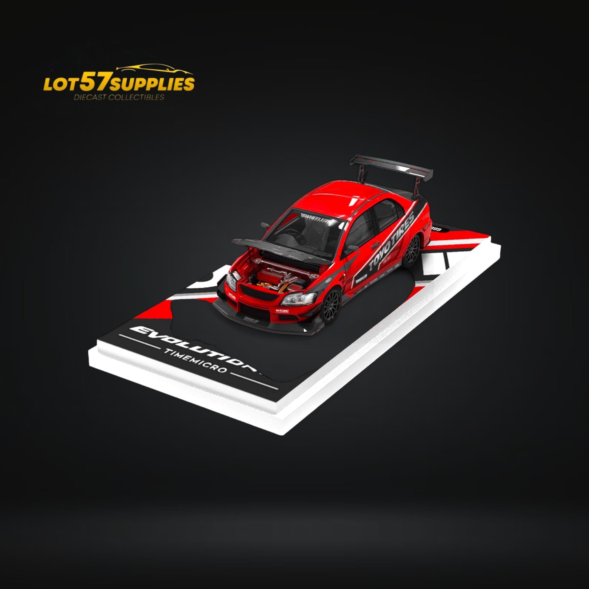 (Pre-Order) TimeMicro Mitsubishi EVO 9 Red Devils Ordinary 1:64 TM800207 Main image