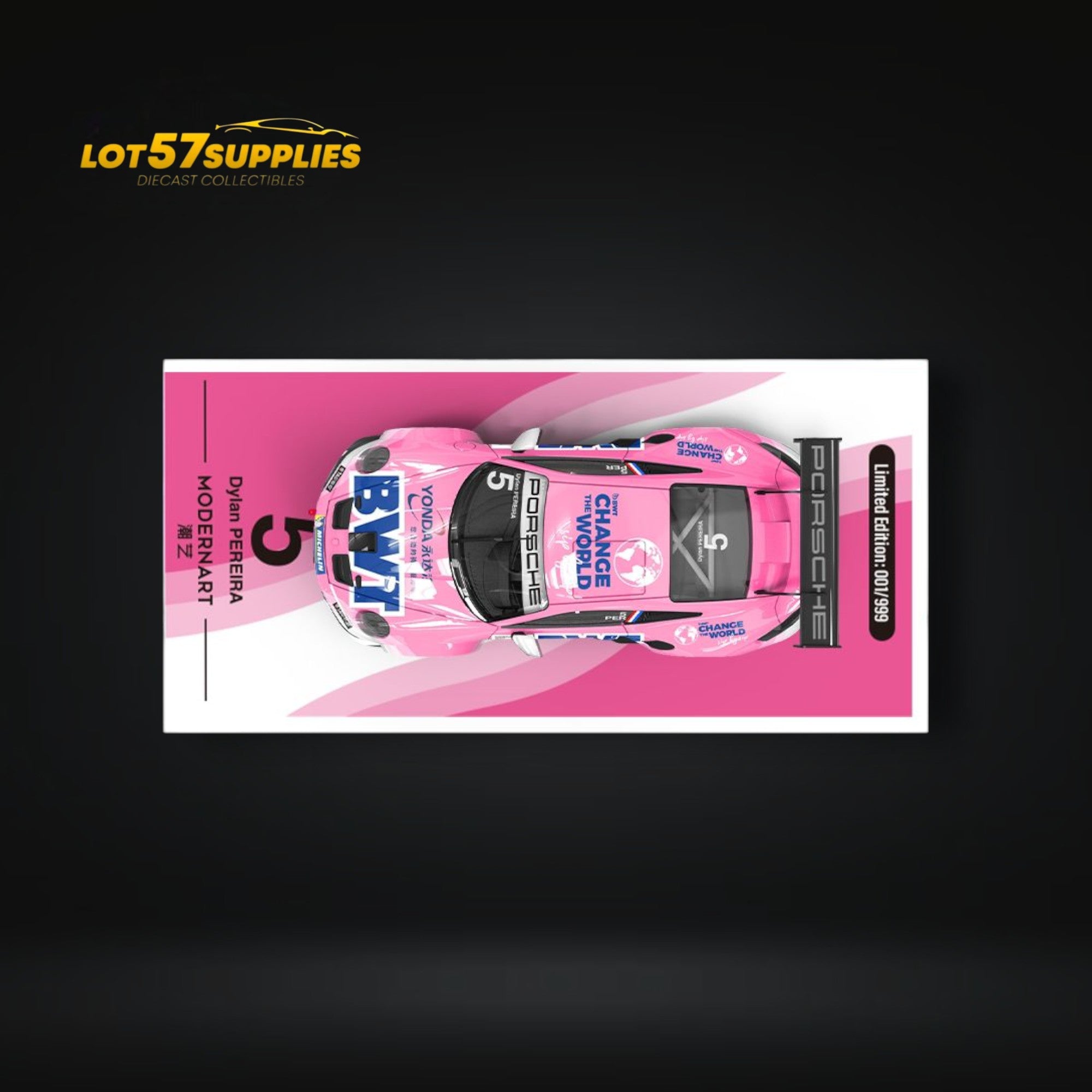 ModernArt Porsche 911 GT3 Cup-Yonda BWT Pink livery ordinary 1:64