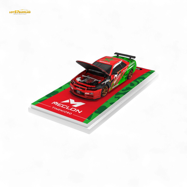 TimeMicro & MECLON GT-R R34 MECLON Ordinary 1:64 - Collectors World Toys Hover Image