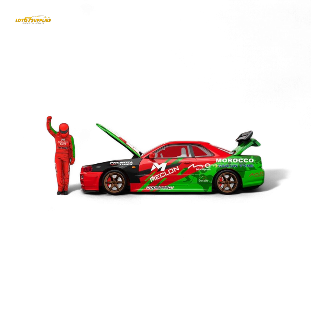 TimeMicro & MECLON GT-R R34 MECLON Figure Version 1:64 - Collectors World Toys