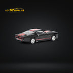 (Pre-Order) Pop Race Shelby Mustang GT500 Dark Chrome Black w/ Openable hood 1:64