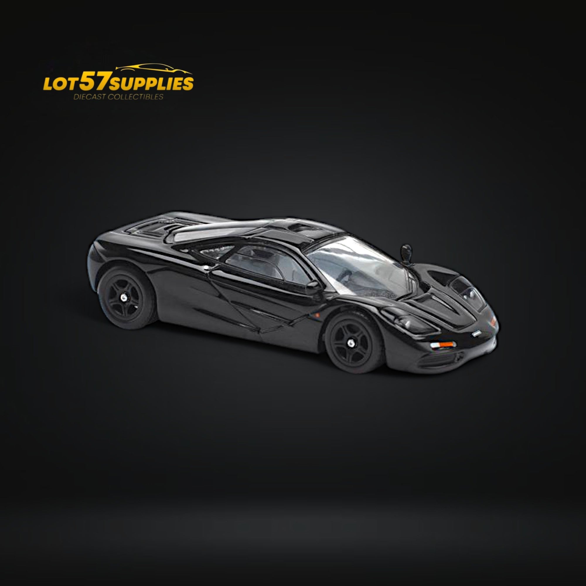 (Pre-Order) Pop Race McLaren F1 Jet Black 1:64 - Collectors World Toys