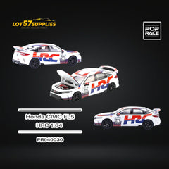 (Pre-Order) Pop Race Civic FL5 Type-R TCR HRC Livery 1:64 - Collectors World Toys