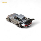 Street Weapon Porsche RWB 993 Raw Varnish Color High Wing 1:64