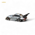 Street Weapon Porsche RWB 993 Raw Varnish Color High Wing 1:64