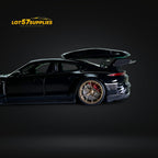 Error404 X Zephyr Designz Taycan in Black with Roof Box 1:64 - Collectors World Toys