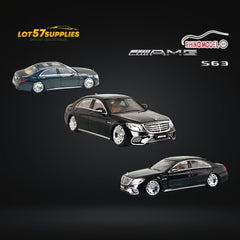 (Pre-Order) Rhino Model AMG S63 S Class 6th Gen W222 Black Bagged 1:64 - Collectors World Toys