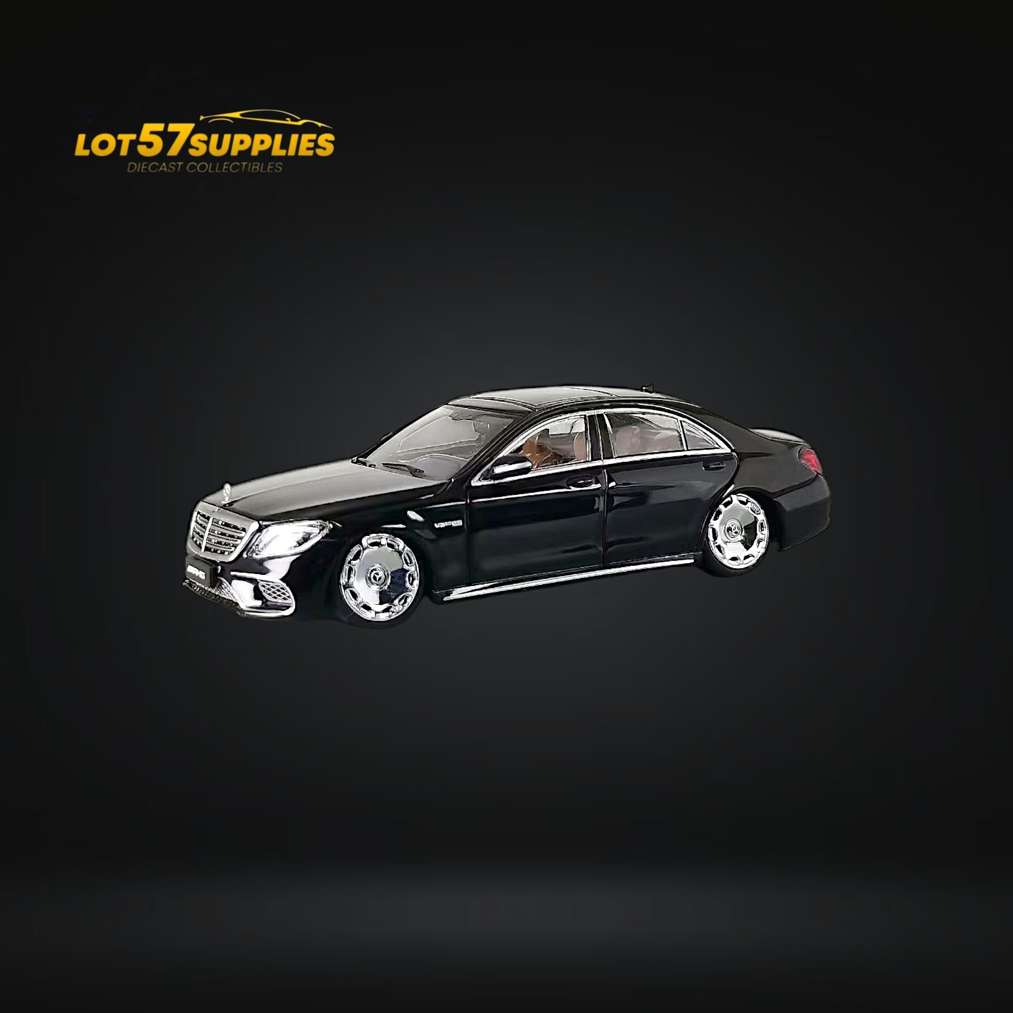 (Pre-Order) Rhino Model AMG S63 S Class 6th Gen W222 Black Bagged 1:64 - Collectors World Toys