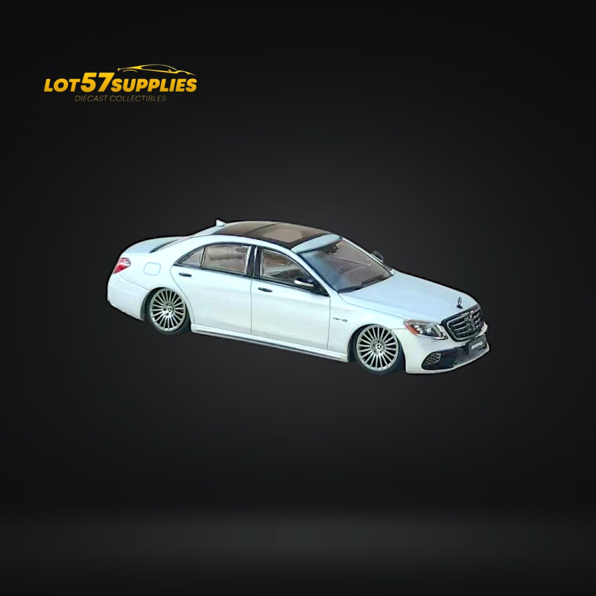 (Pre-Order) Rhino Model AMG S63 S Class 6th Gen W222 Matte Silver Bagged 1:64 - Collectors World Toys
