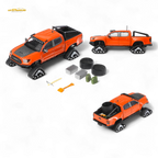 GCD Toyota TACOMA in Orange Red & 3PMSF Tires 1:64