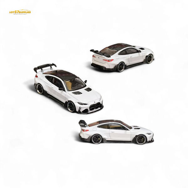Street Weapon BMW M4 G82 Widebody in White 1:64