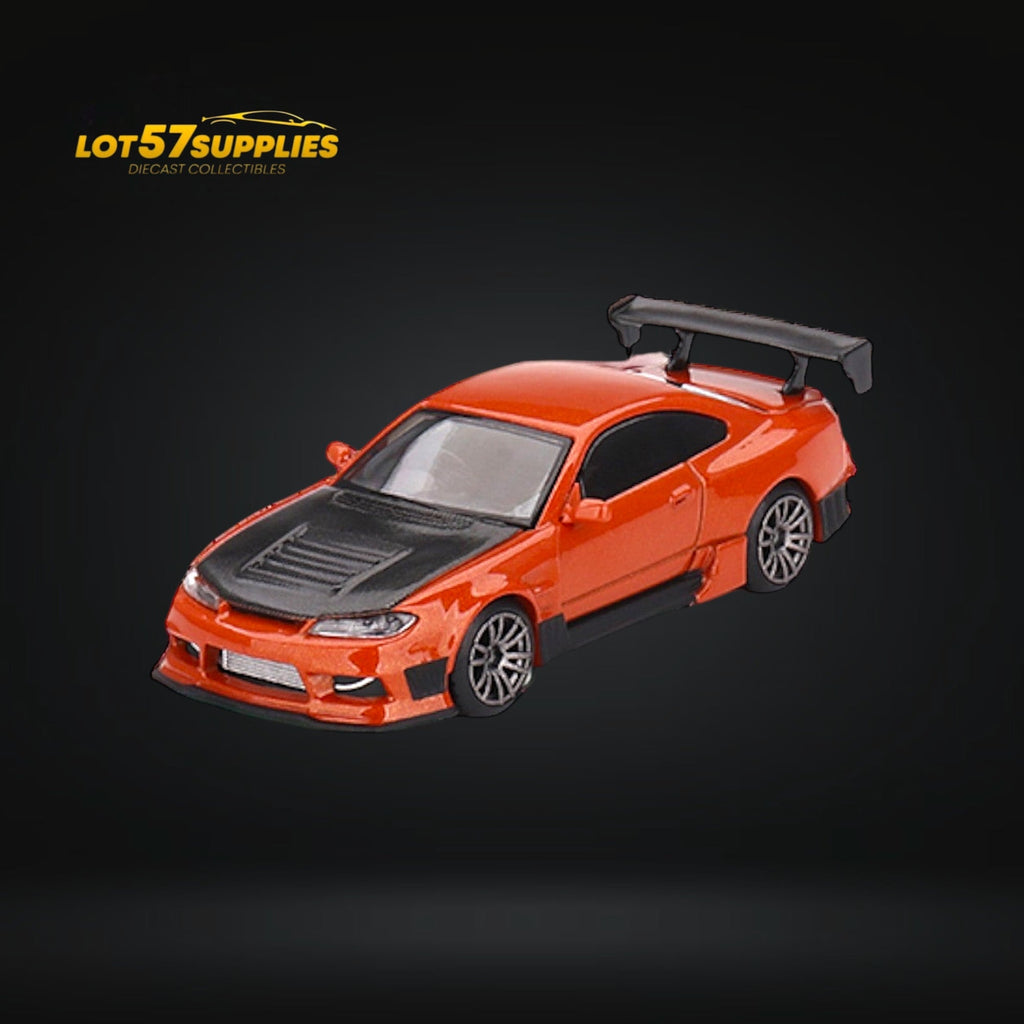 Mini-GT Nissan Silvia S15 D-MAX Metallic Orange #581 1:64 MGT0581 - Collectors World Toys
