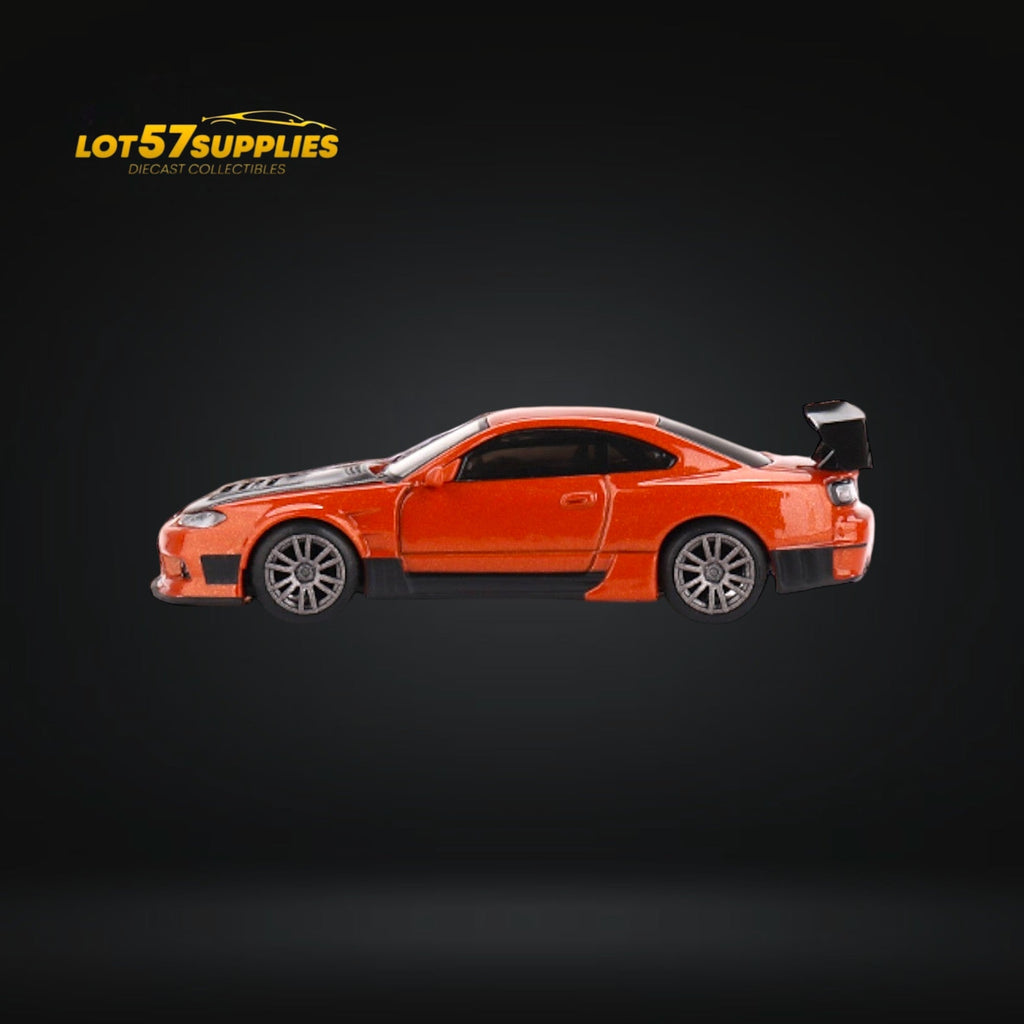 Mini-GT Nissan Silvia S15 D-MAX Metallic Orange #581 1:64 MGT0581 - Collectors World Toys