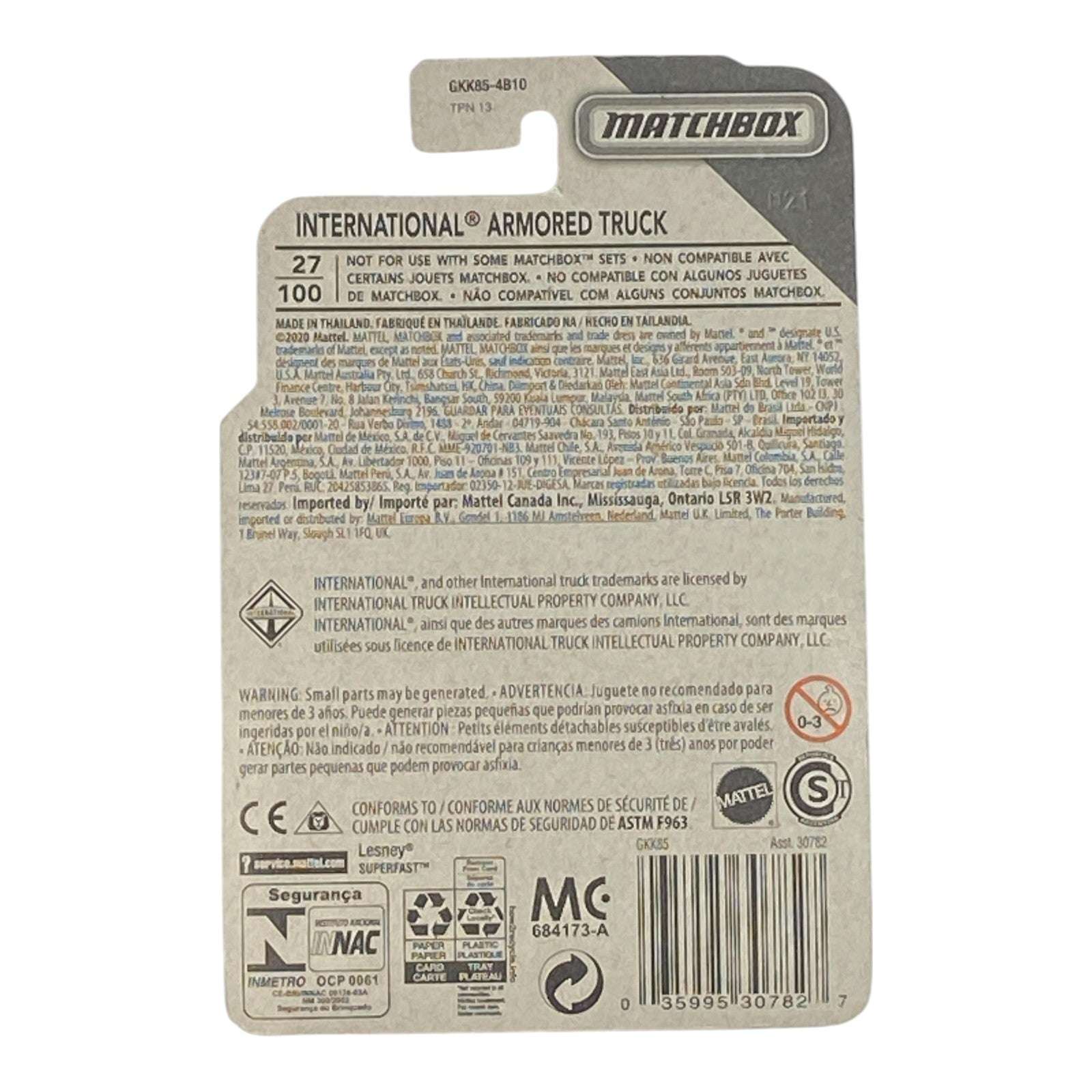 Matchbox International Armored Truck - MBX City Series 27/100 Secondary image