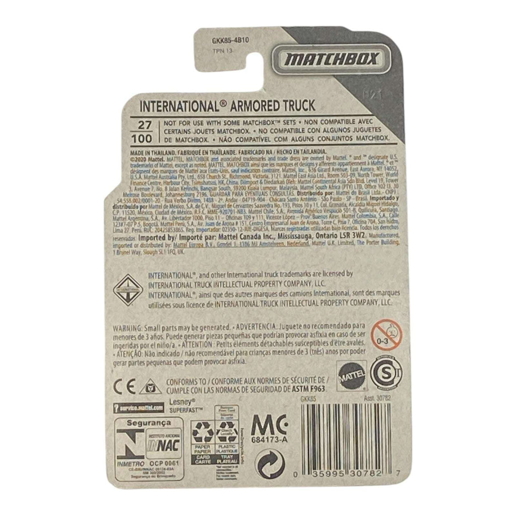 Matchbox International Armored Truck - MBX City Series 27/100