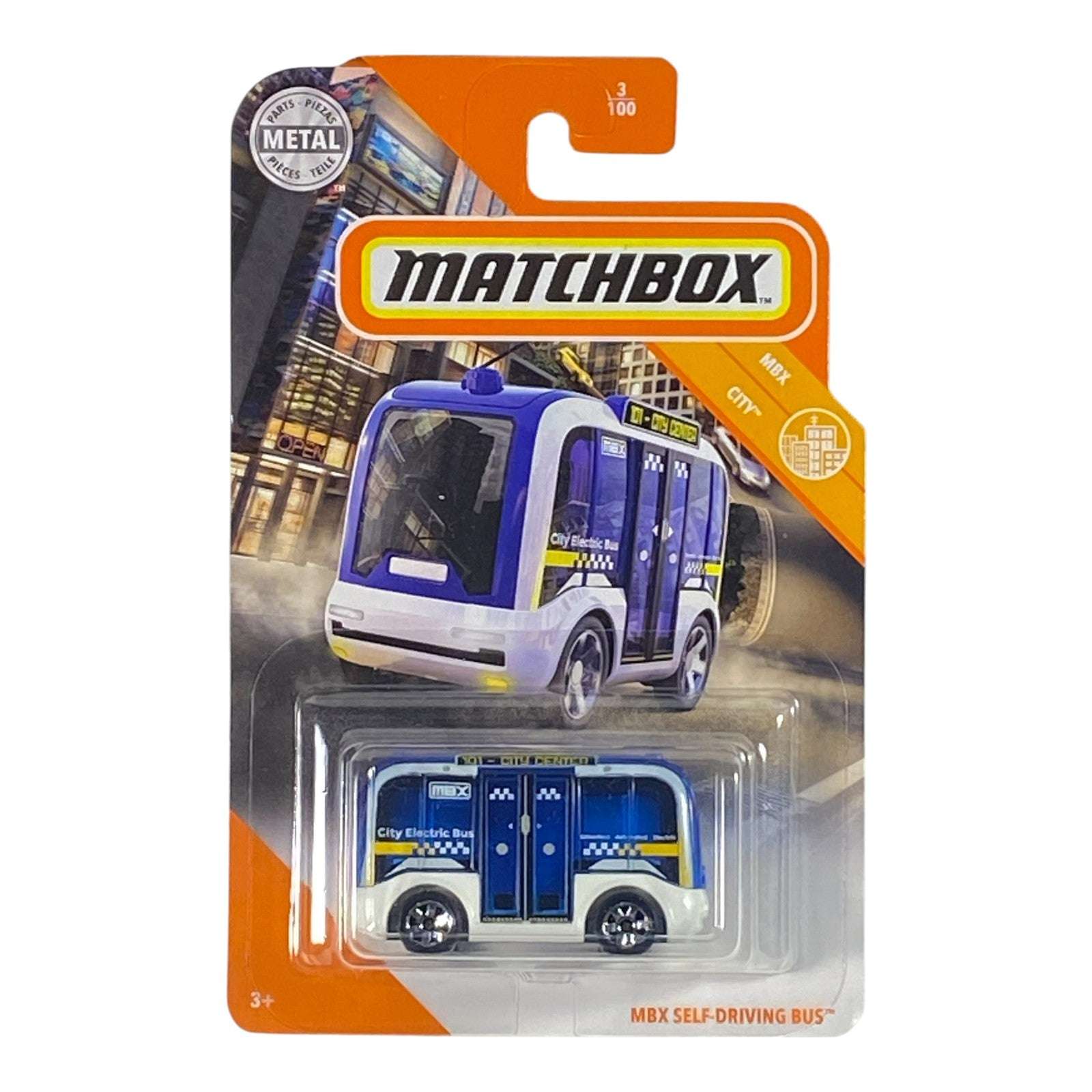 Matchbox MBX Self-Driving Bus - MBX City Series 3/100 Main image
