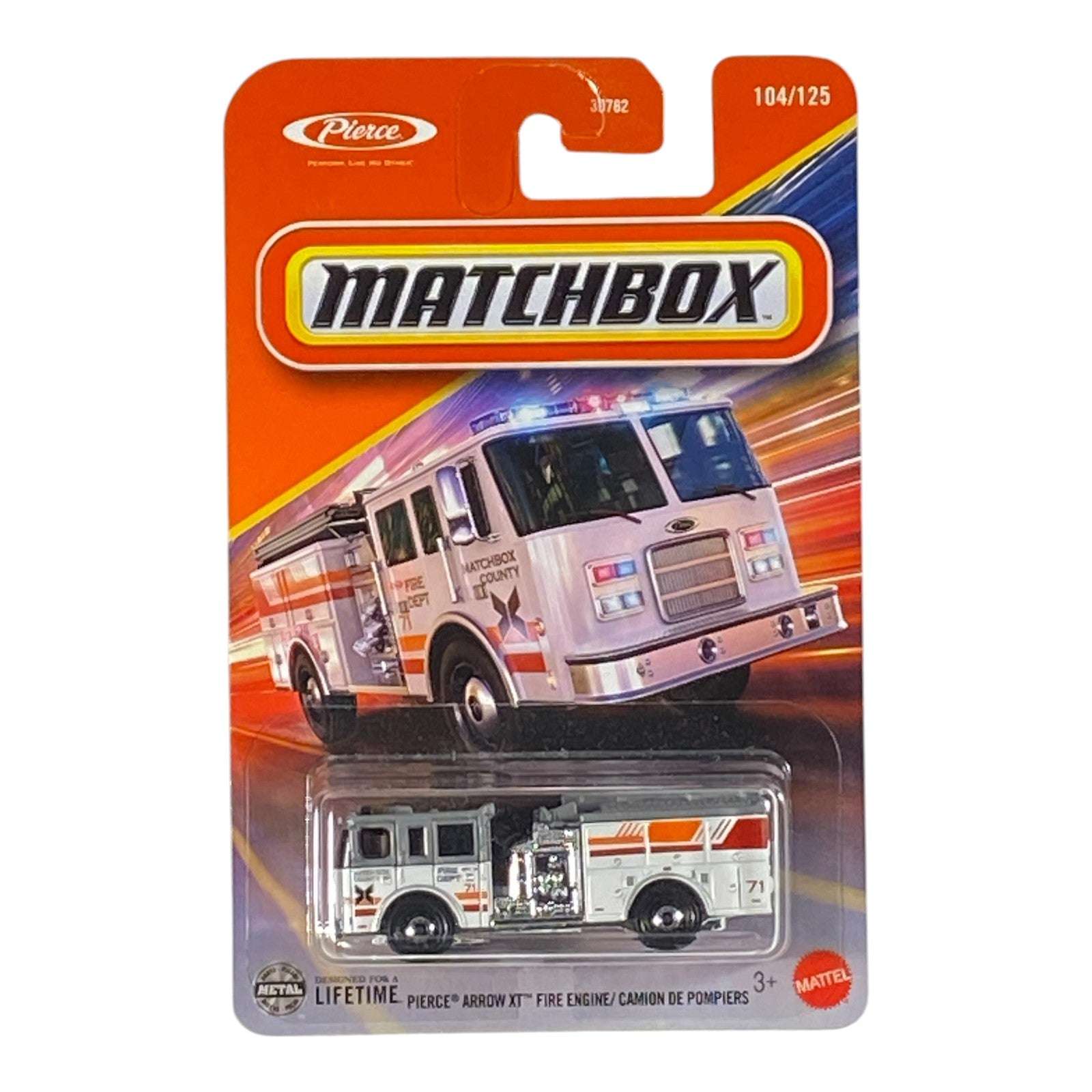 Matchbox Pierce Arrow XT Fire Engine / Camion De Pompiers - 104/125 Main image