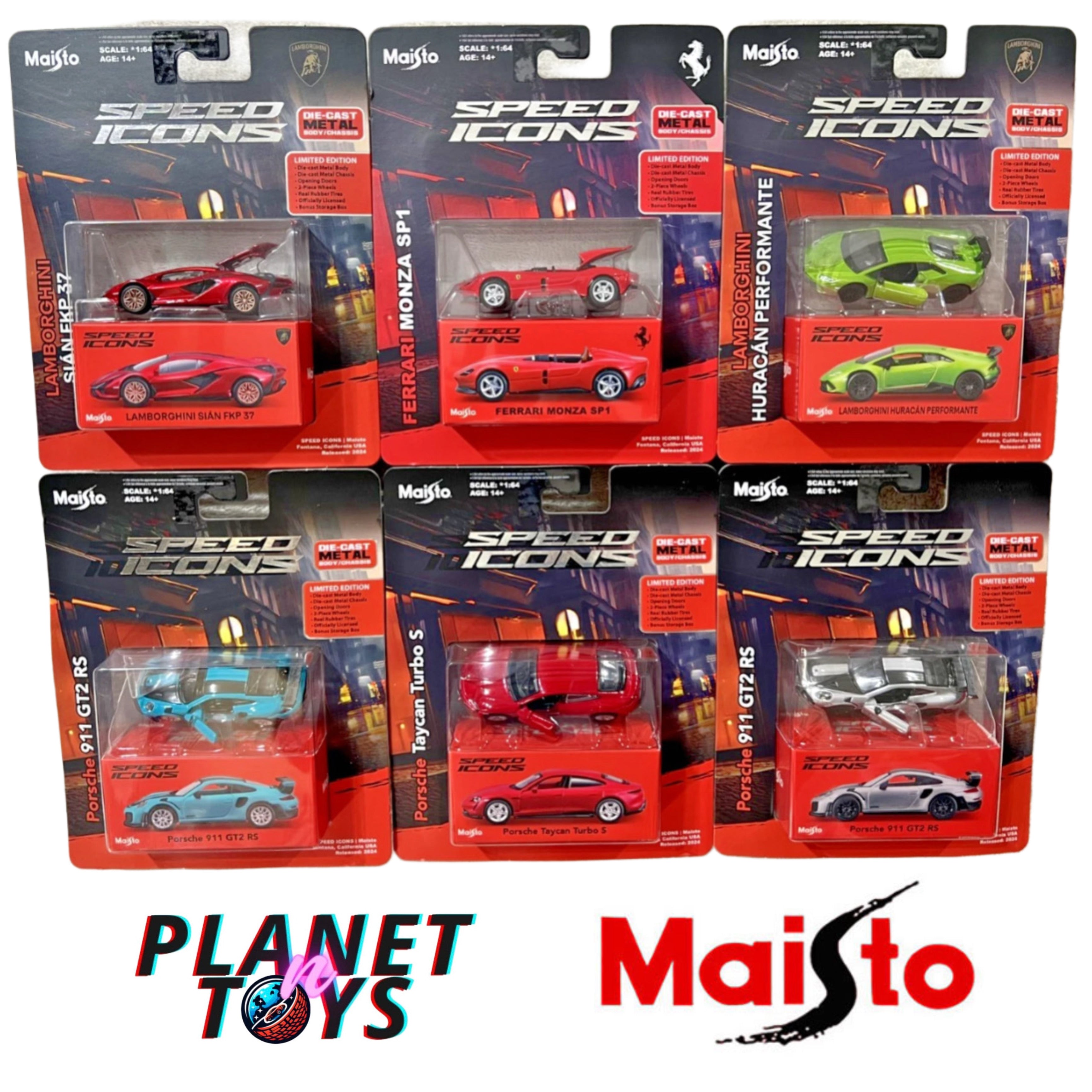 Maisto 1:64 Speed Icons Assorted Models 2025