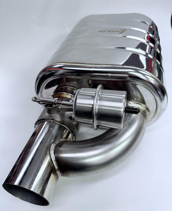 SPDZ1 Universal Valved Performance Muffler Kit – High-Flow 2.5" Valve-Controlled Exhaust System (Quiet & Loud Modes)