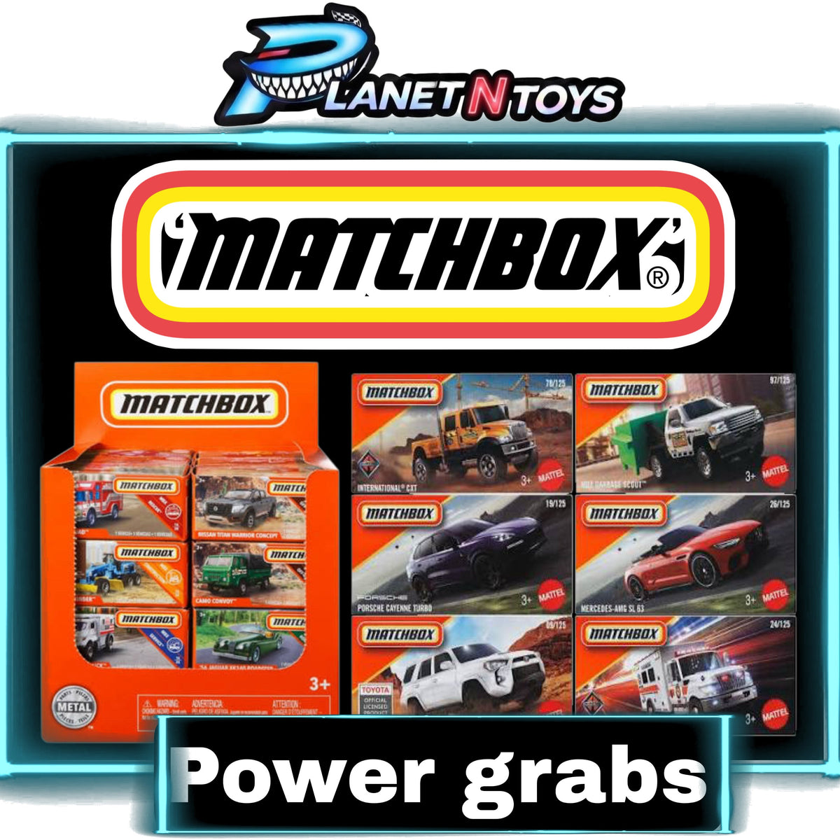 Matchbox Power Grabs box 1:64 assorted Main image