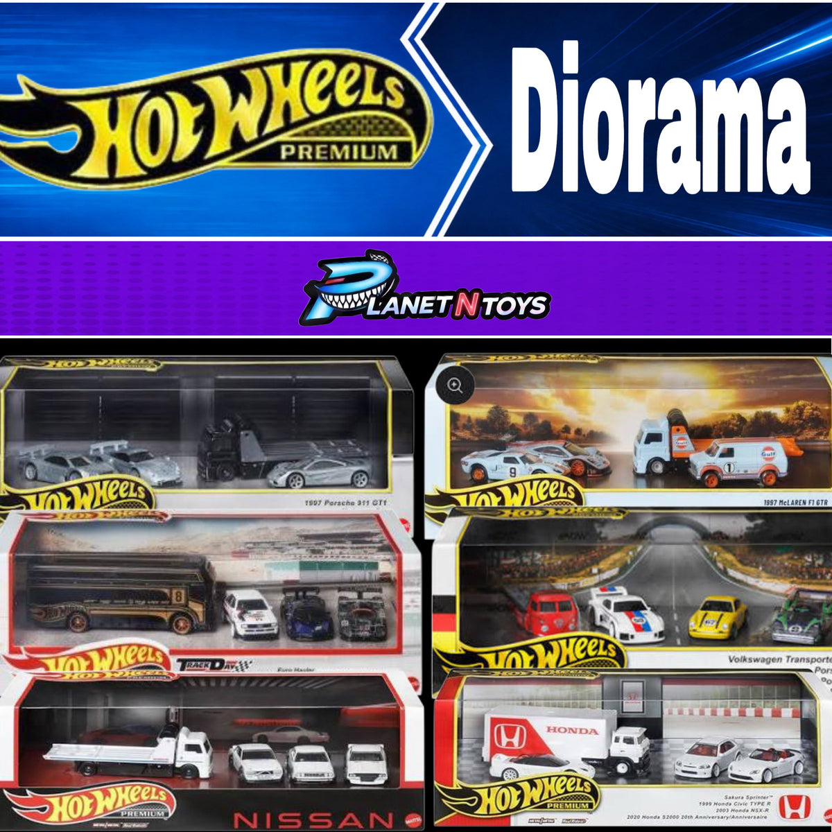 Hot Wheels Premium Diorama Set 1:64 Assorted Main image
