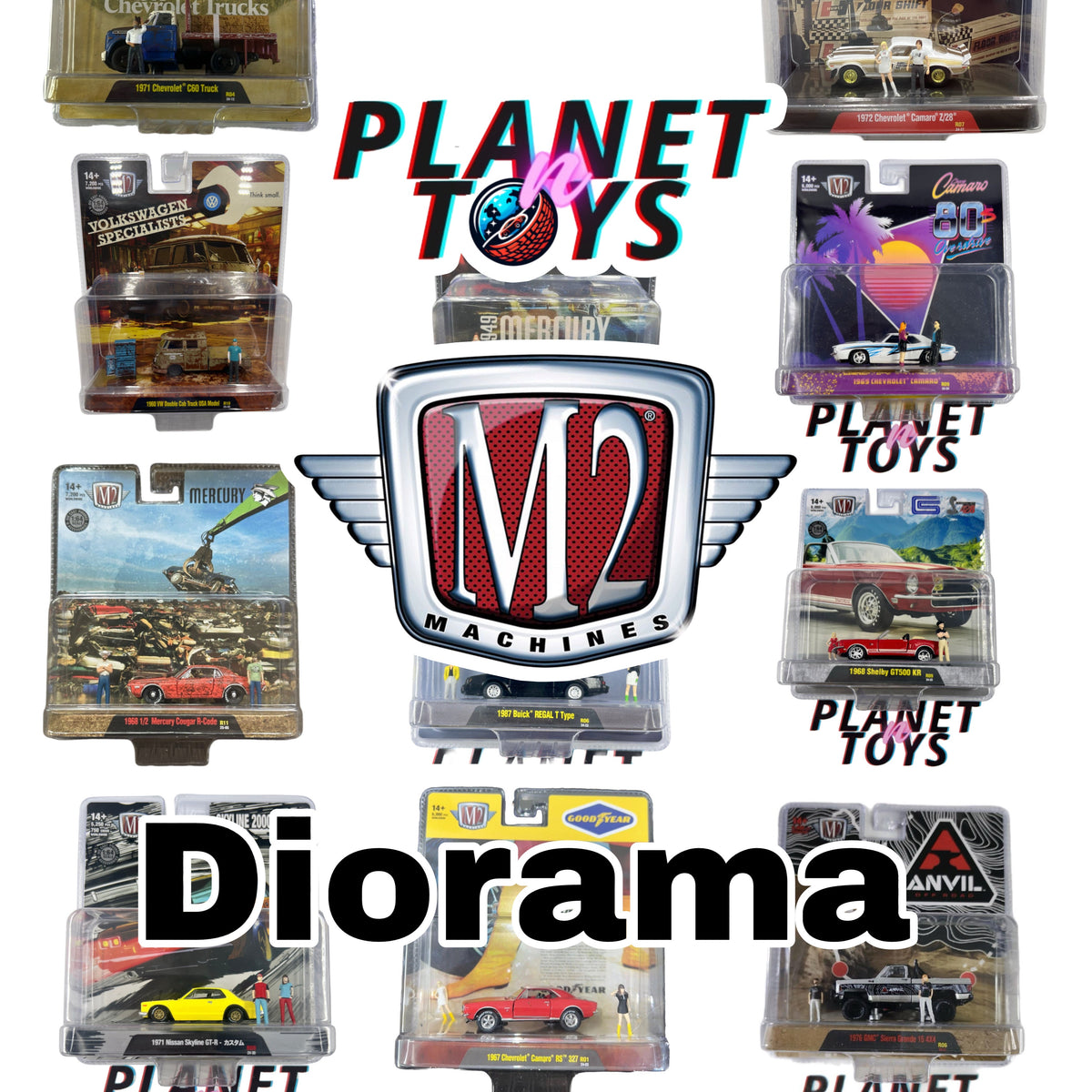 M2 Machines Diorama Assorted 1:64