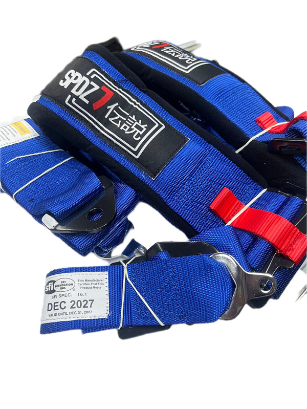 SPDZ1 SFI Seat Belt Harness 5 Point Cam Lock