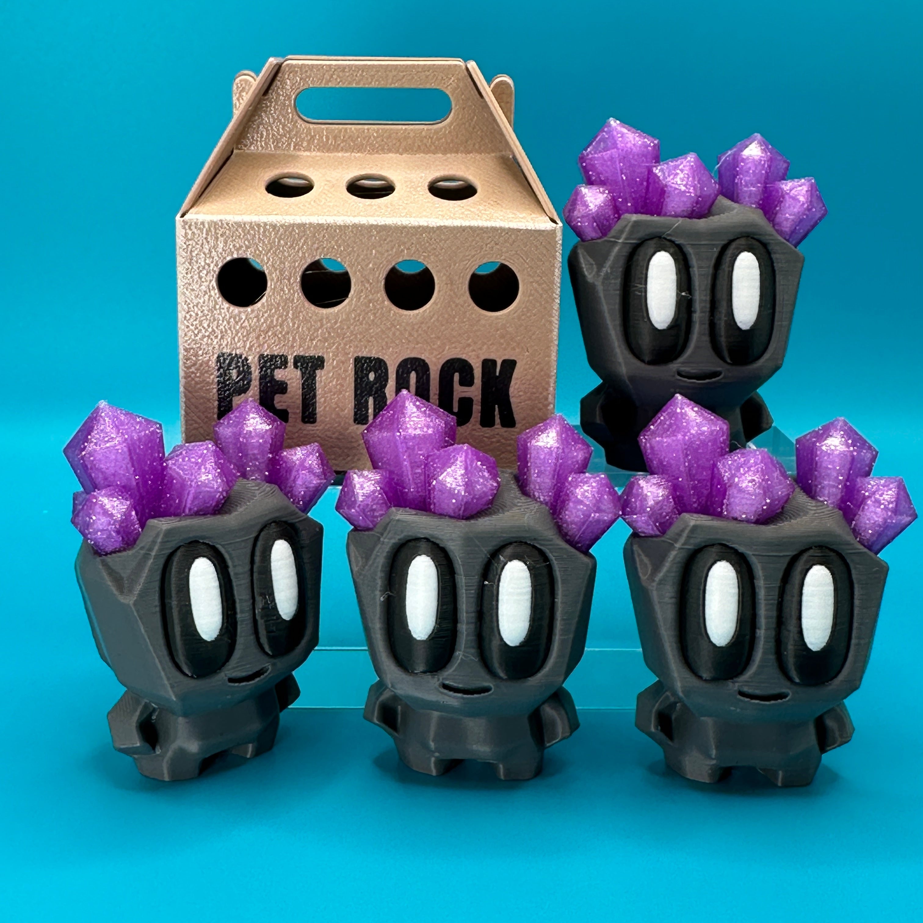 Blob Lab Rock w/ Optional Box | 3D Printed Desk Toy - Collectors World Toys