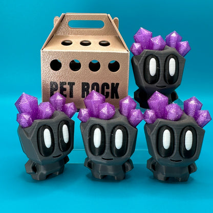 Blob Lab Rock w/ Optional Box | 3D Printed Desk Toy