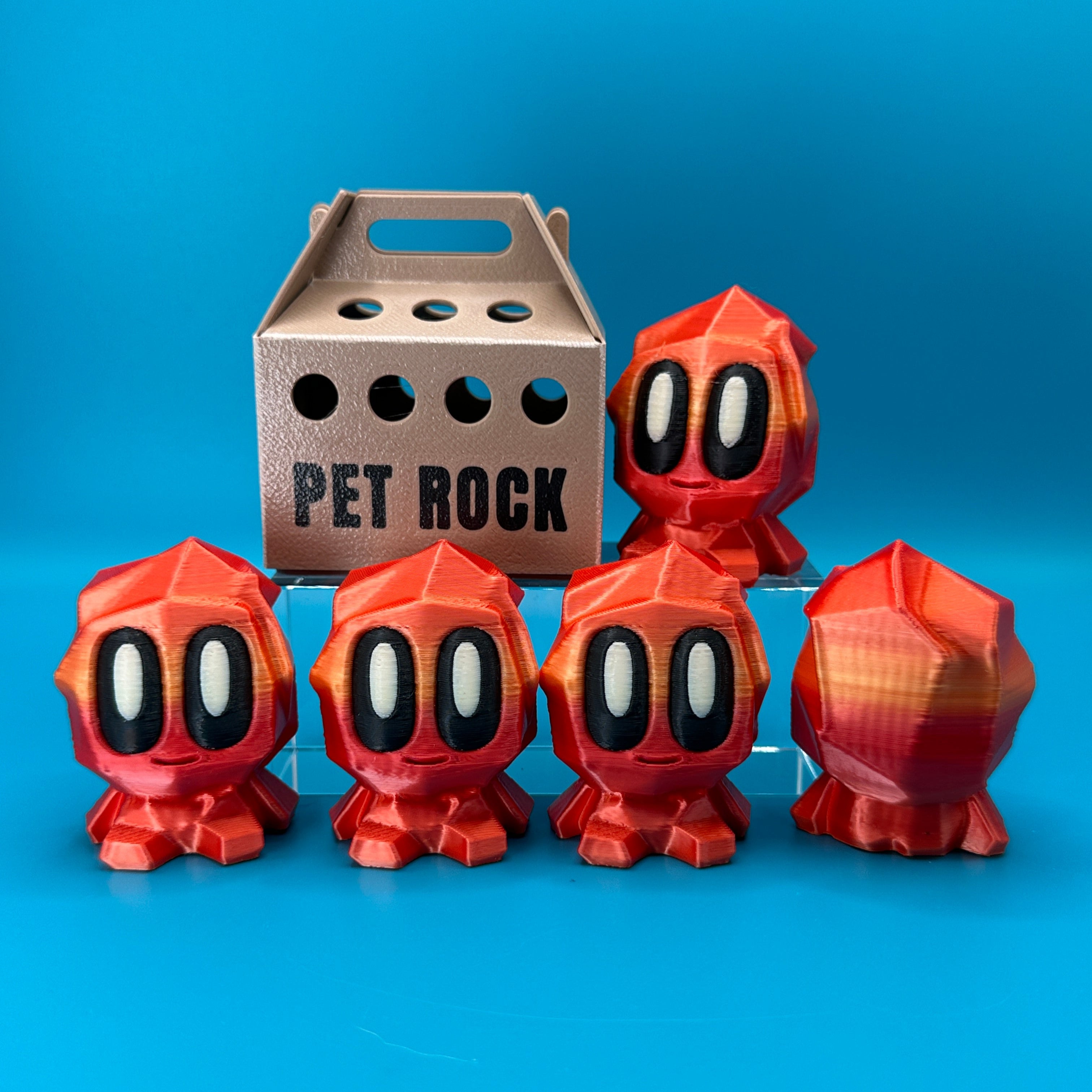 Blob Lab Rock w/ Optional Box | 3D Printed Desk Toy - Collectors World Toys