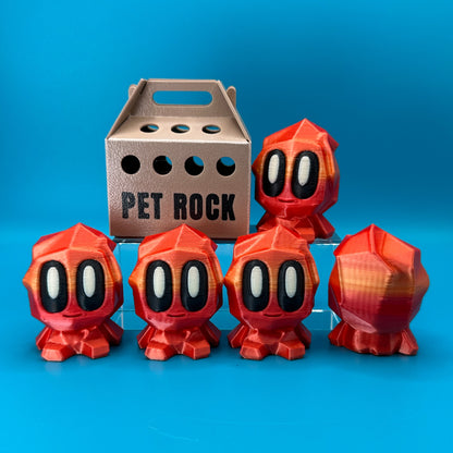 Blob Lab Rock w/ Optional Box | 3D Printed Desk Toy