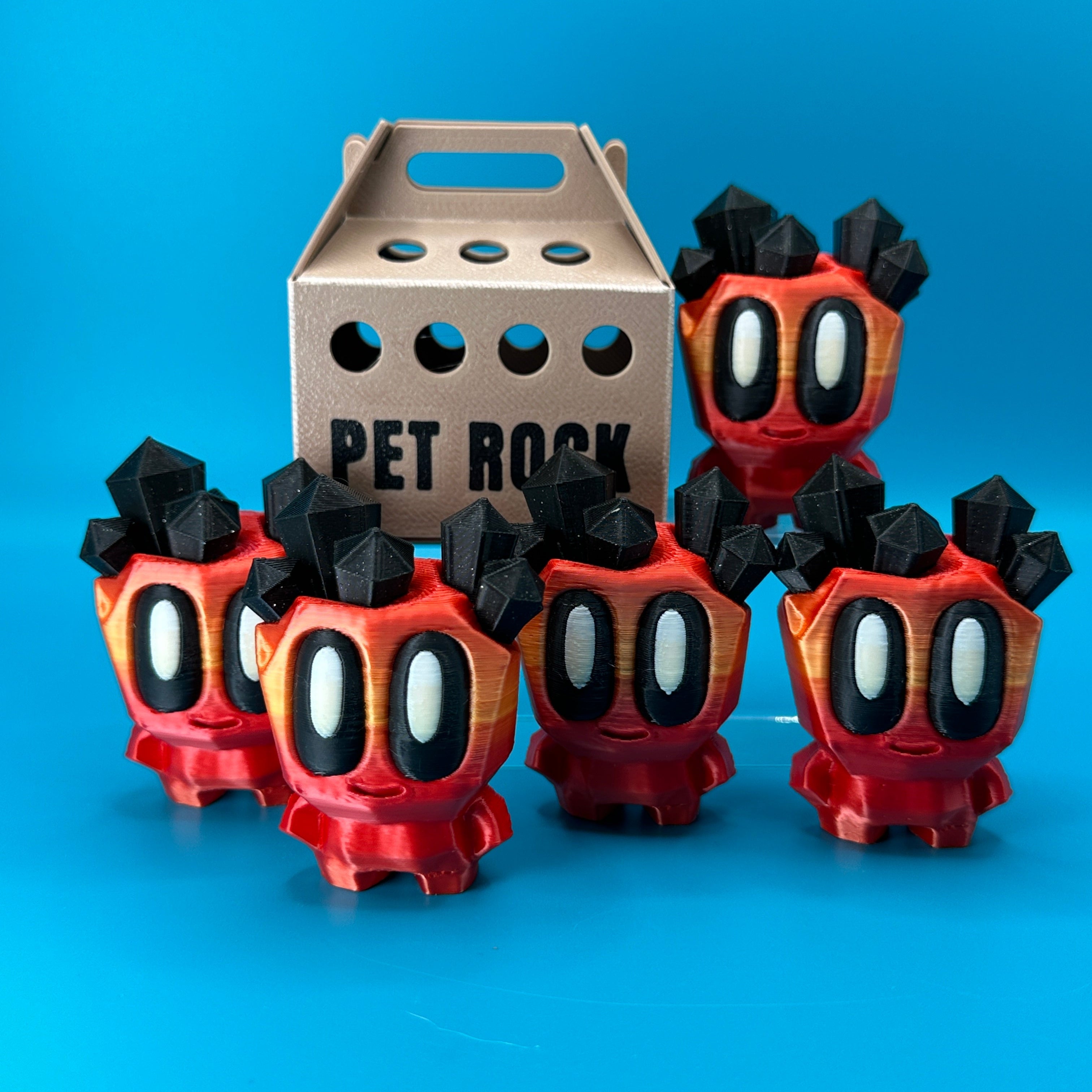 Blob Lab Rock w/ Optional Box | 3D Printed Desk Toy - Collectors World Toys