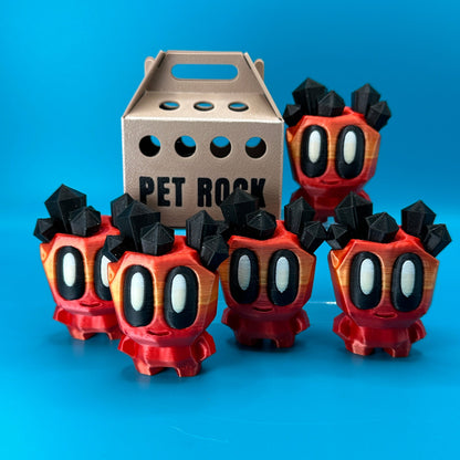 Blob Lab Rock w/ Optional Box | 3D Printed Desk Toy