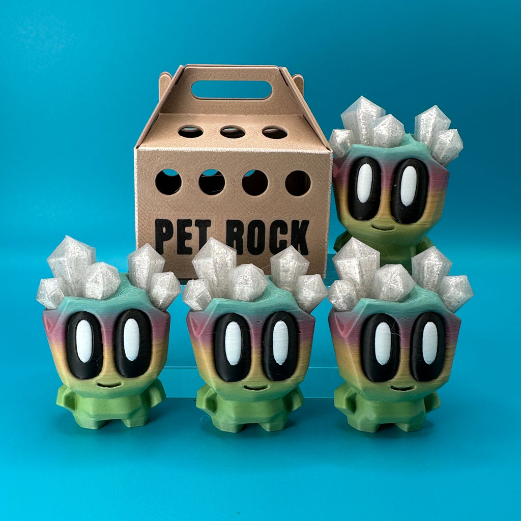 Blob Lab Rock w/ Optional Box | 3D Printed Desk Toy - Collectors World Toys