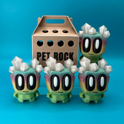 Blob Lab Rock w/ Optional Box | 3D Printed Desk Toy