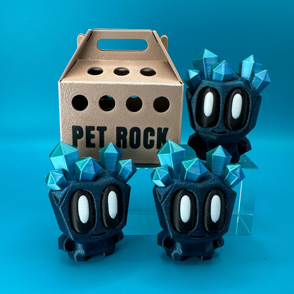 Blob Lab Rock w/ Optional Box | 3D Printed Desk Toy - Collectors World Toys