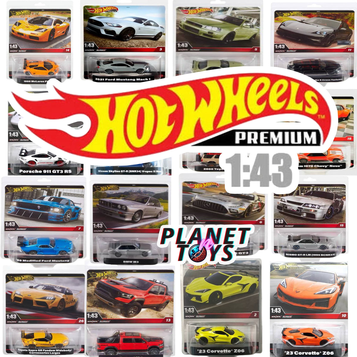 Hot Wheels Premium 1/43 Car Culture 1:43 Scale Assorted