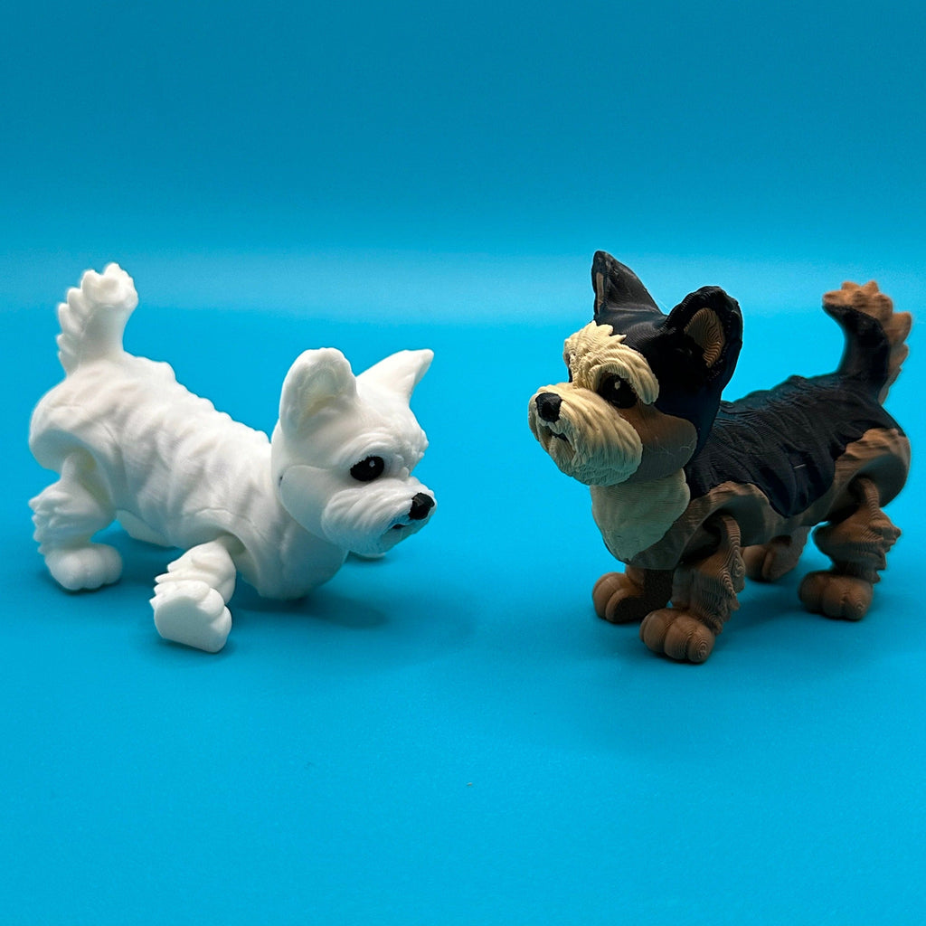 Articulating Yorkie/Maltese 3D Printed Dog | Printverse - Collectors World Toys